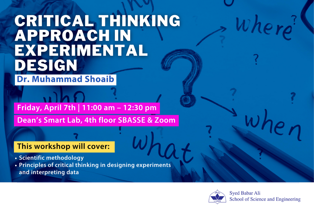 critical thinking experimental design